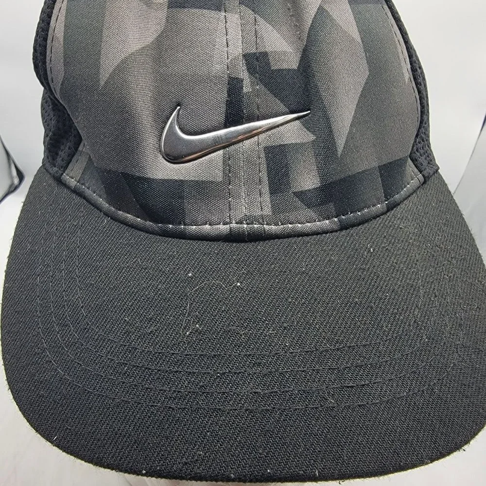 Nike True Kids 4-7 Black Gray Hat Cap Athletic Adjustable Casual Outdoors